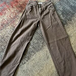 Brown Casual Pants